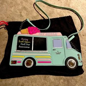 Kate spade leather ice cream truck clutch